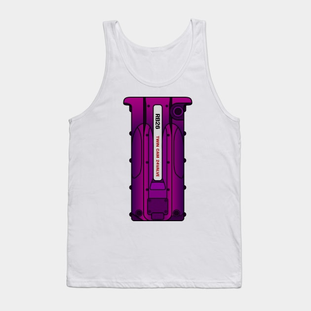 Midnight RB26 Tank Top by turboosted